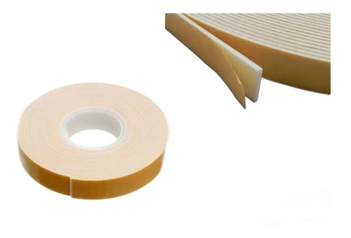 High-Density White Double-Sided Foam Tape - 24mm X 3 Meters Roll 3