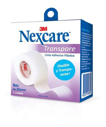 3m Nexcare Cinta Hipoalergénica Transpore 2.50mm X 9m 0