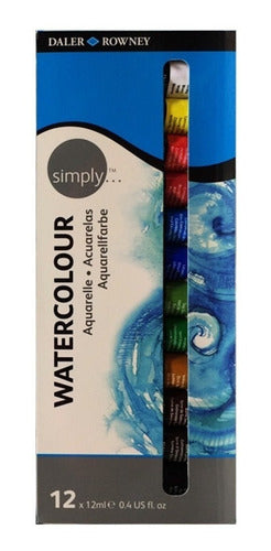 Acuarelas Daler Rowney Simply X 12 Colores 0