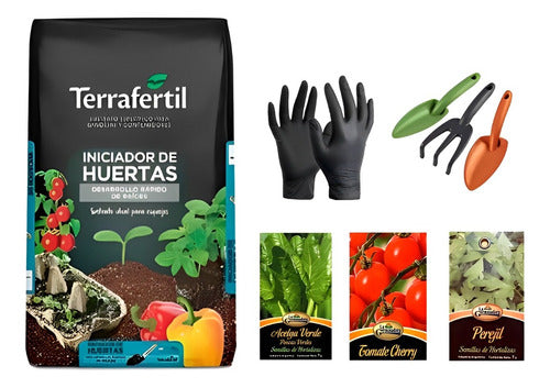 Valhalla Grow Kit Starter Gardens 10L+Seeds+Tramontina Kit+Gloves 0
