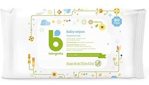 Babyganics Fragrance-Free Hand and Baby Wipes 100 Ct Pack 0