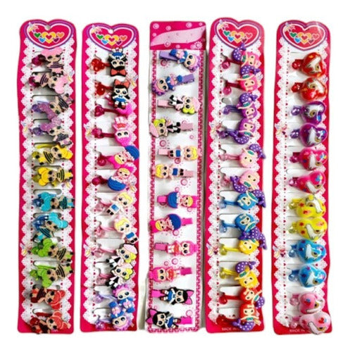 Sheli X12 Assorted Character Hair Ties 0