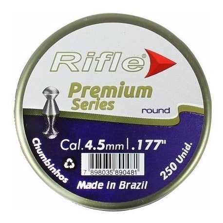 Chumbinho 4.5mm Rifle Premium Series Flat Head 250 Unidades 2