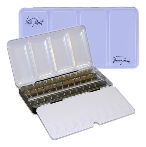 White Nights Metal Case for 35 Full Pan Watercolors 0