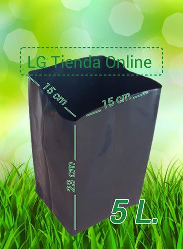 LG Tienda Online Bolsa De Cultivo / Maceta Vivero 5 Litros X 100 Unid 1