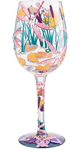 Enesco Lolita Dragonfly Magic Wine Glass 0