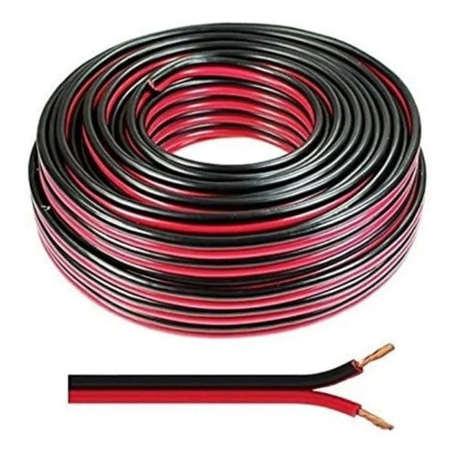 Cable Gemelo Rojo Negro 2x1mm Rollo 100mts - Electroimporta- 0