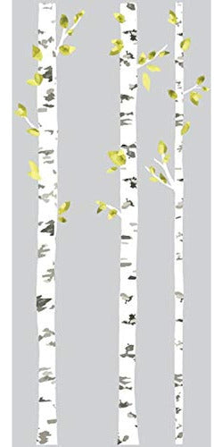 Roommates Rmk2662gm Birch Trees Peel And Stick Giant Wall De 1