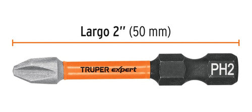 Truper Punta Philips De Impacto Ph2 Largo 50 Mm X5u 100820 4