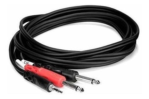 Hosa CMP-159 3.5 mm TRS to Dual 1/4 in TS Stereo Breakout Cable 1