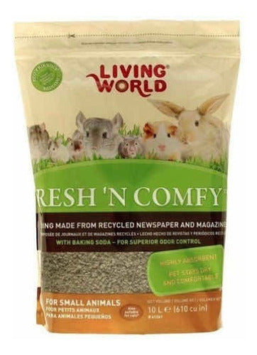 Living World Rodent Paper Bedding Premium Substrate 10lts 3