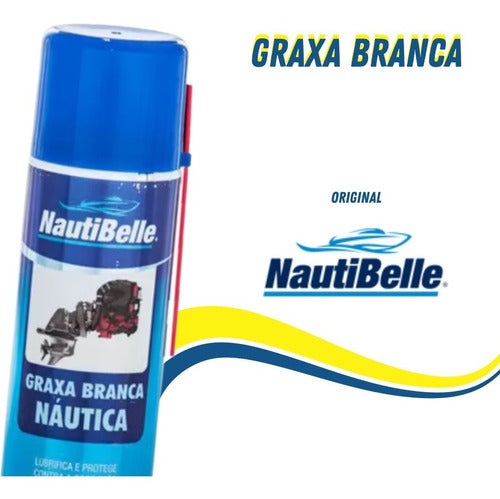 Graxa Branca Náutica Spray Nautibelle 300 Ml Barco Lancha 1