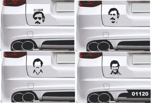 Calco Pablo Escobar Adhesivo Para Auto O Pared. Stikers 1