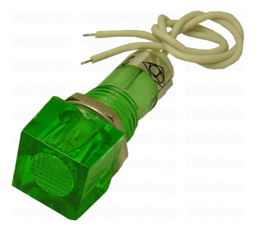 Abebashop Pack 90x Green Square Indicator Lamp 0