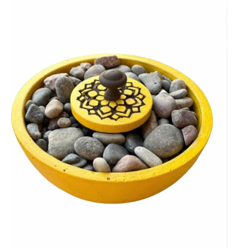 Mishinadeco Yellow Vintage Fire Pit 1