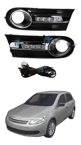 Generic Led Auxiliary Light Kit Drl Vw Gol Trend 2008 2009 2010 2011 2012 0