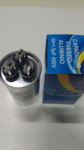 JR Dual Capacitor 30 Mf + 1.5 Mf X 450V 2