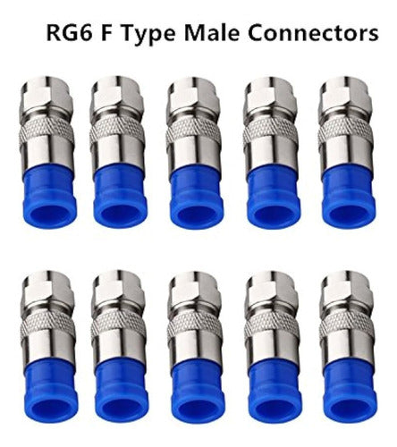 Coaxial Cable Crimper Kit Tool Para Rg6 Rg59 Coaxial Compres 1