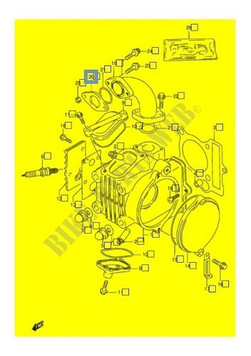 Suzuki FB100 13129-30A00 Carburetor Bakelite Gasket 2