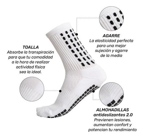 FTL Non-Slip Sports Socks for Football, Tennis, and Basketball 3