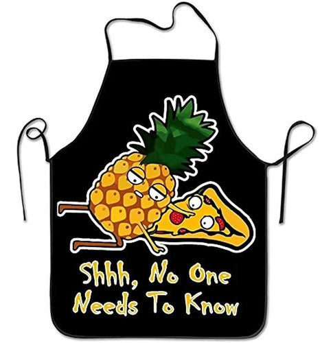 Piña Pizza Camisa Shhh Nadie Tiene Que Saber Hogar Cocina D 0