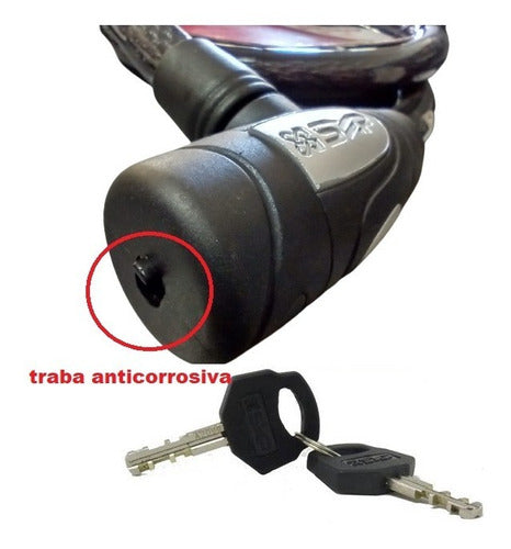 SXP Cable Linga Acero Trenzado Moto, Bicis, R. Auxilio 150x20 3