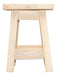 Set of 2 Natural Pine Wooden Stools Chairs 45cm High 7