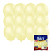 Globos Lisos Pastel Amarillo X 25u 9 PuLG (22 Cm) Cotillon 0