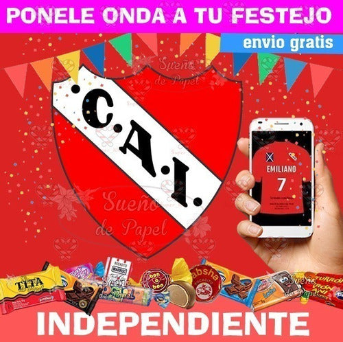 Kit Imprimible Independiente Futbol Editable 1