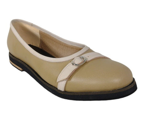 Loba Zapatos Classic Women's Ballerinas in Large Sizes Beige 0