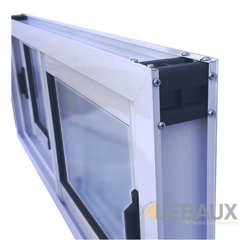 Sliding Aluminium Window Lebaux 100x50 4mm Glass 6