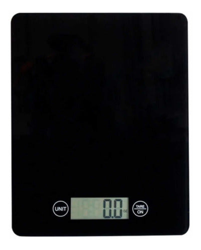 Digital Tempered Glass Kitchen Scale Precision 1g to 5kg 0