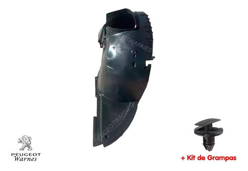 Guardaplast Delantero Izquierdo + Kit Grampas Para Peugeot 307 0