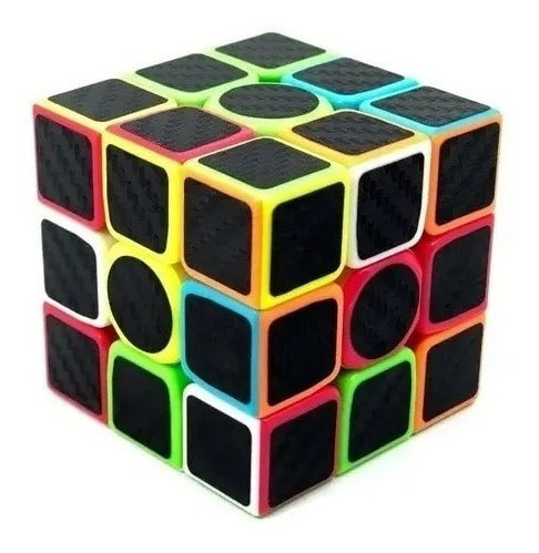 Qiyi Cubo Rubik 3x3 Fibra De Carbono 3x3x3 Stickerless Ingenio 2