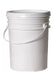 Shopdyf 4 Plastic Buckets 20 Liters White with Lid for Non-Toxic Materials 0