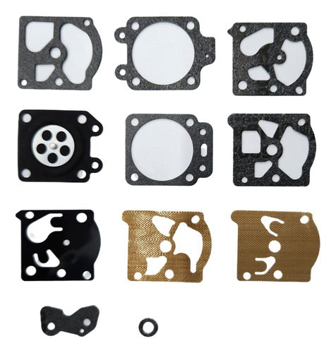 Kit of Gaskets and Diaphragms D10WAT for Chainsaw 45/52cc Mj by Lusqtoff 0
