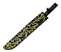 Large Commando Style Machete with Cord-Wrapped Handle and Camouflage Sheath 2