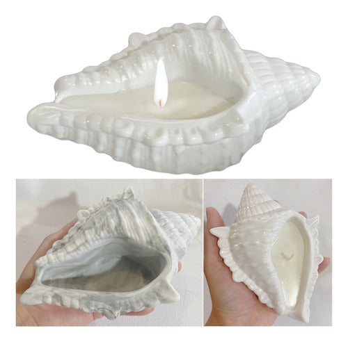 Bougies Déco Soy Aromatic Candle Snail Bowl 18x12 Cms - Nag Champa 0