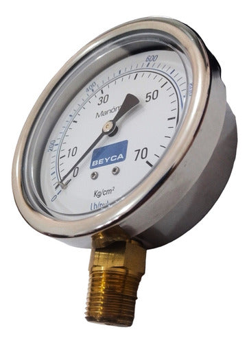 Beyca 0-70 Kg/cm2 Manometer MM4-48 with Glycerin (100mm) 1