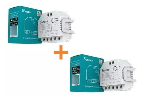 Sonoff Dual R3 X2u - 2 Channel WiFi Inter Google Alexa Smart 0