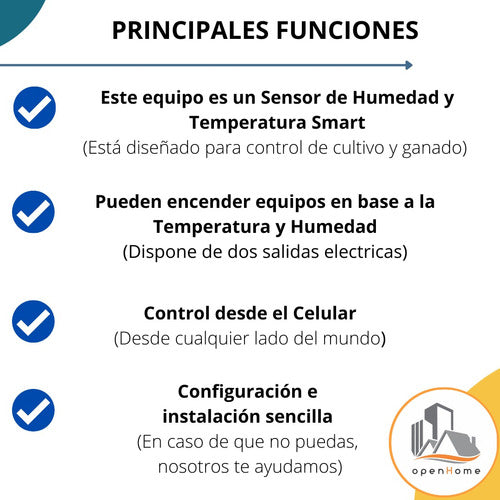 Sensor De Temperatura Y Humedad, Para Cultivo | Tuya Smart 1