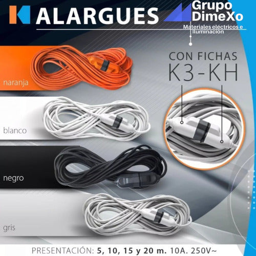 Kalop 20 Meter Extension Cord 3x0.75mm 3