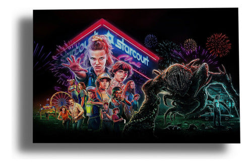 Memo Estampados Stranger Things Decorative Frame 30x40 MDF 0