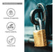 Premium 75mm Golden Lockers Padlock with 3 Keys 1