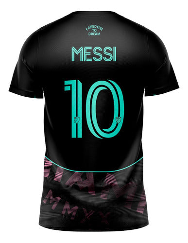 Conceptual Inter Miami Black Messi T-Shirt 1