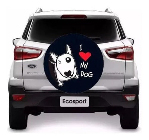 Capa De Estepe Pneu Ecosport¨i Love My Dog 2012 2013 2014 1