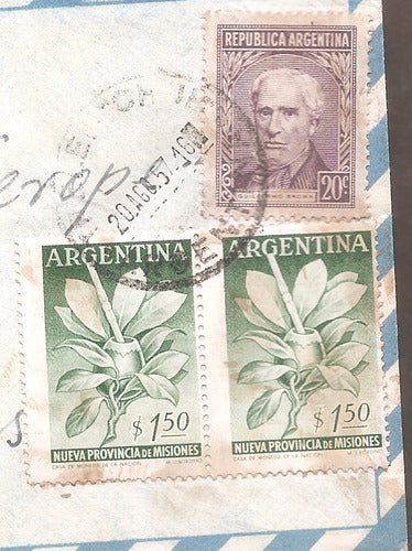 Argentina 1957 Sobre Circulado  Numero 126h 1