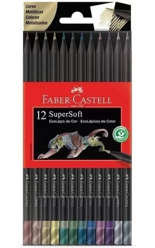 Faber-Castell X12 Metallic Supersoft Pencils 0