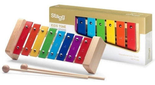 Stagg Metalofon De 8 Notas De Madera Con Golpeador 0