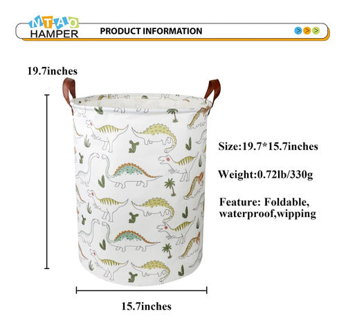 NTAOHAMPER Dinosaur Laundry Basket 4